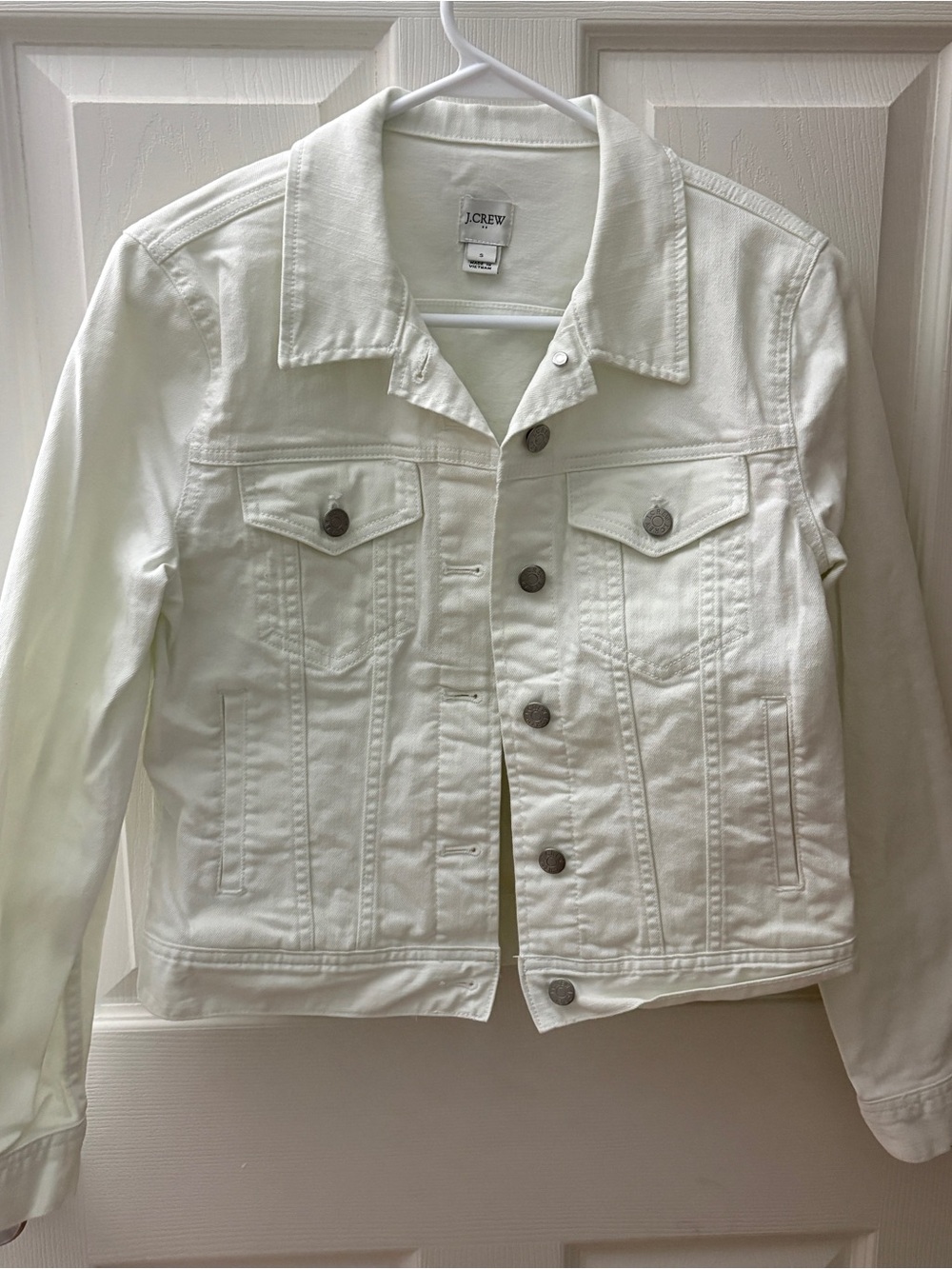 J. Crew White Denim Jacket - Size Small